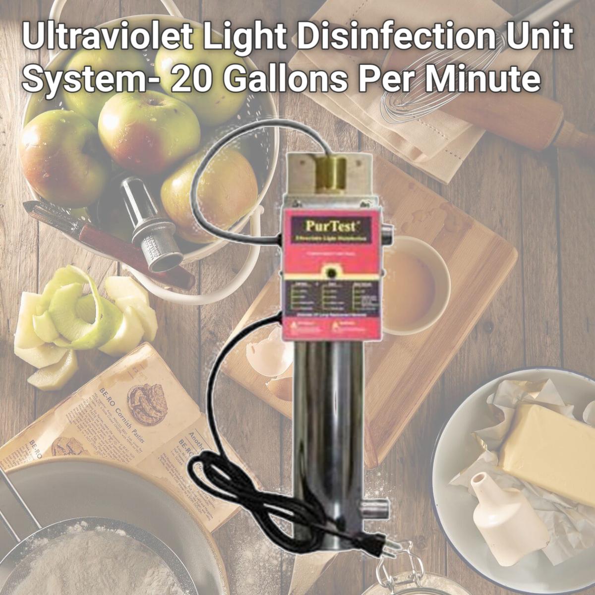 Picture of PurTest PT20 Ultraviolet Light Disinfection Unit System- 20 Gallons Per Minute