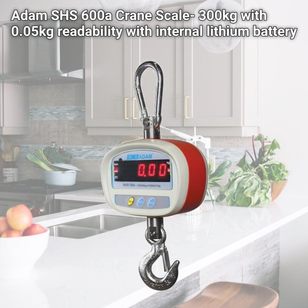 Picture of Adam SHS 600a Crane Scale- 300kg with 0.05kg readability with internal lithium battery
