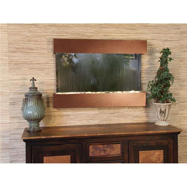 Rcs3740 Reflection Creek Woodland Brown Silver Mirror Wall Fountain