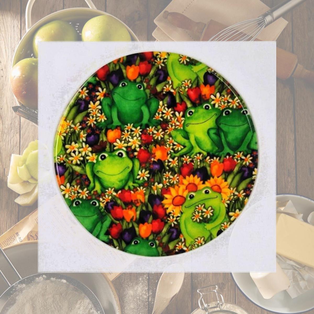 Picture of Andreas JO-209 Froggies Round Silicone Mat Jar Opener - Pack of 3 trivets