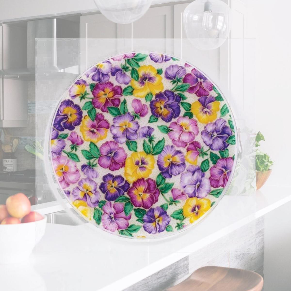 Picture of Andreas TR-14 New Pansies Silicone Trivet - Pack of 3 trivets