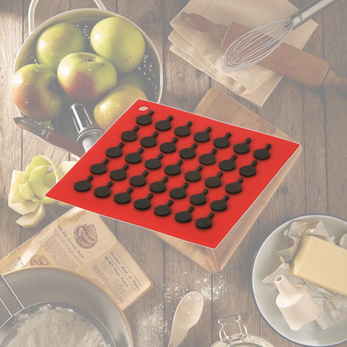 Picture of Andreas TRS-119 Black Square Trivet- Pack of 3