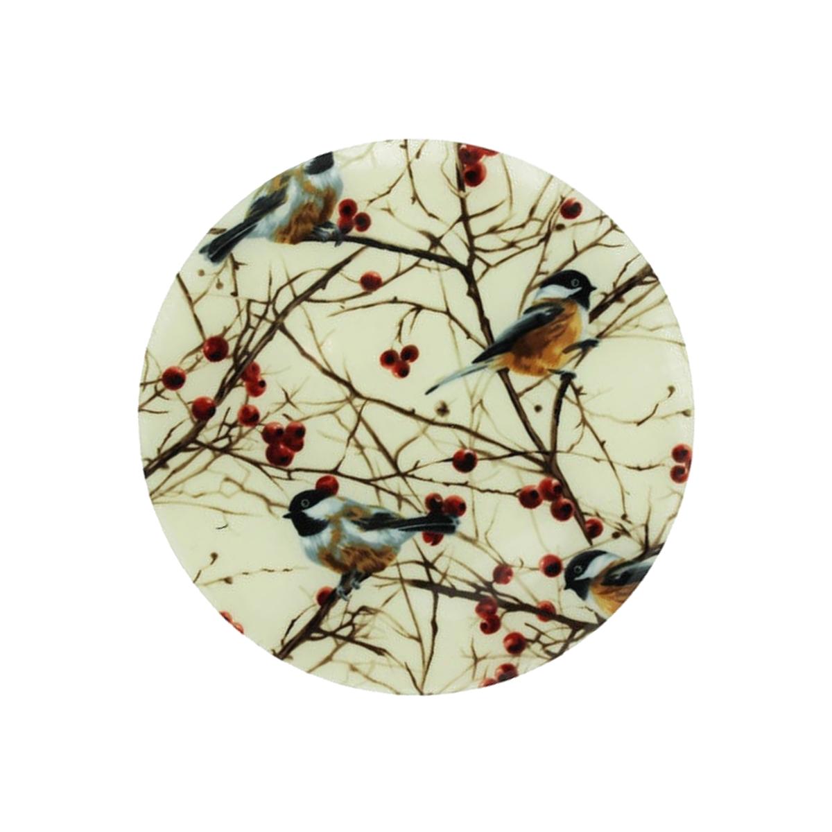 Picture of Andreas TRT-CCD 10 in. Custom Chickadee Round Trivet- Pack of 3