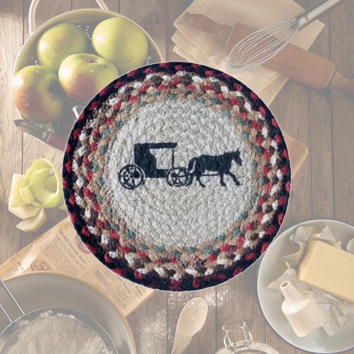Picture of Andreas TR-46 Horse & Buggy Trivet- Pack of 3