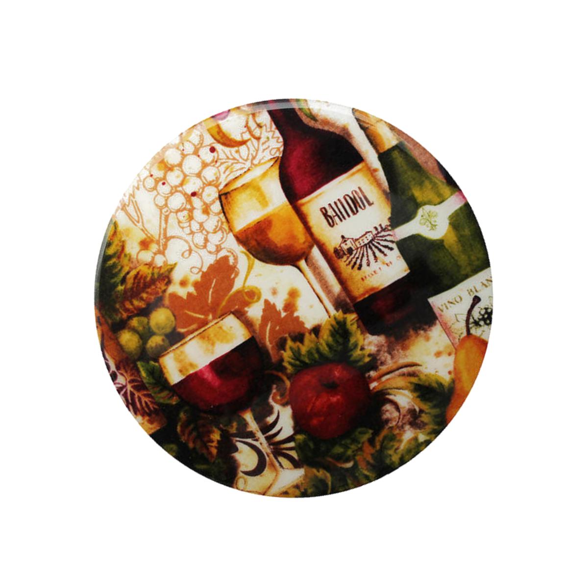 Picture of Andreas TRT-108 10 in. Merlot Round Trivet- Pack of 3