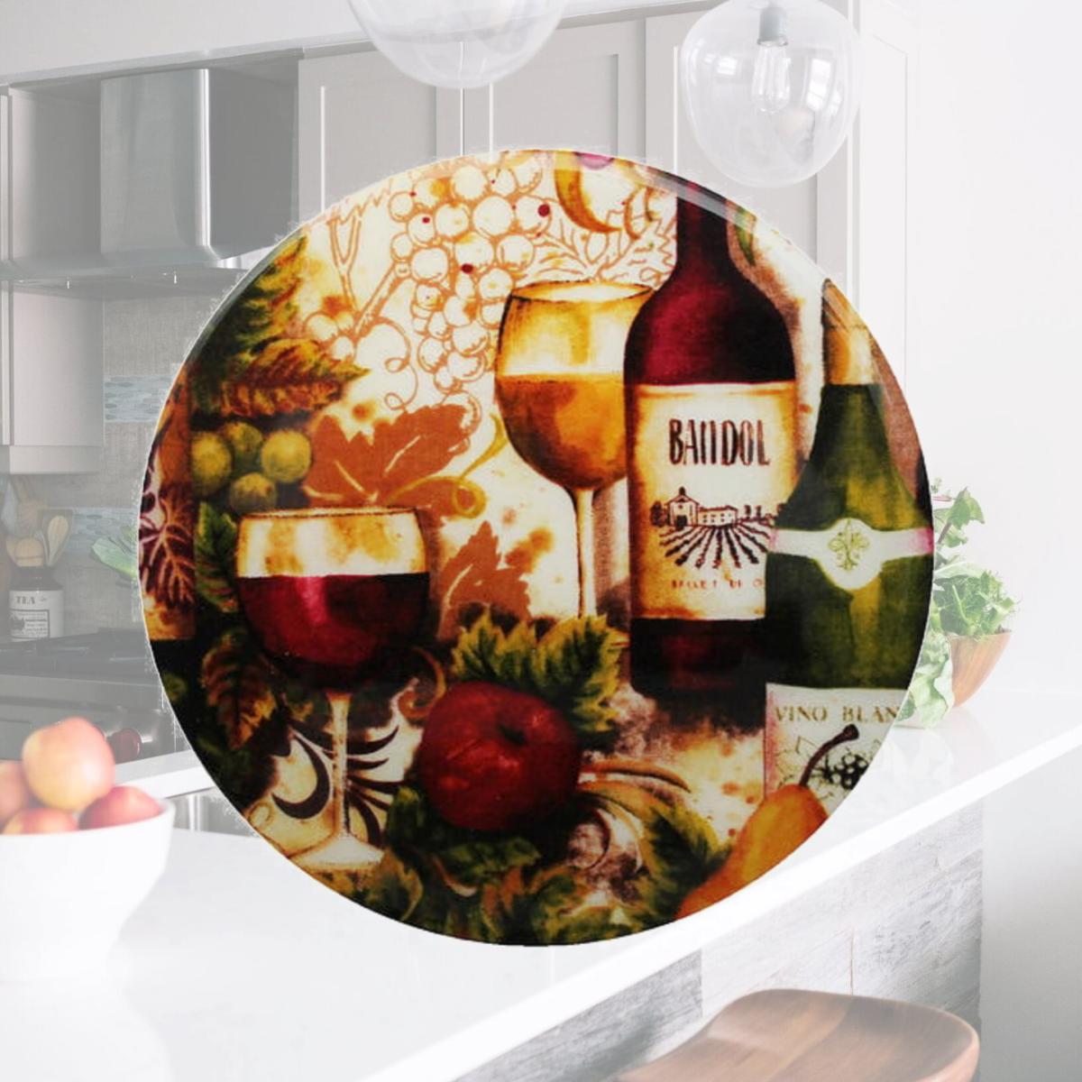 Picture of Andreas TRT-108 10 in. Merlot Round Trivet- Pack of 3
