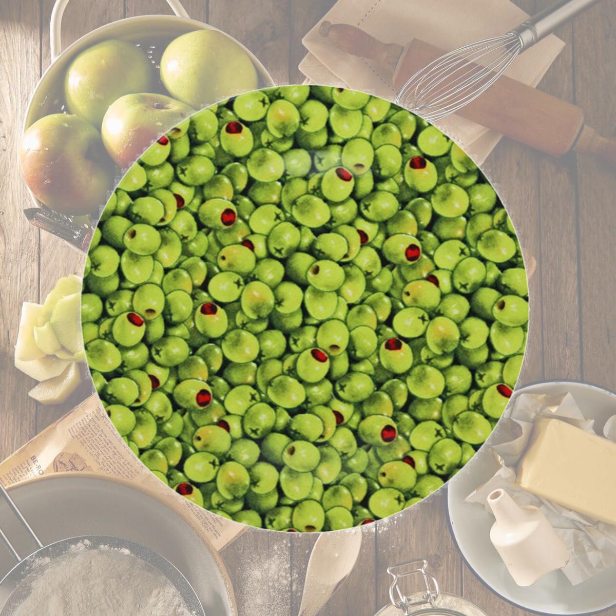Picture of Andreas TRT-155 10 in. Olives Round Trivet- Pack of 3