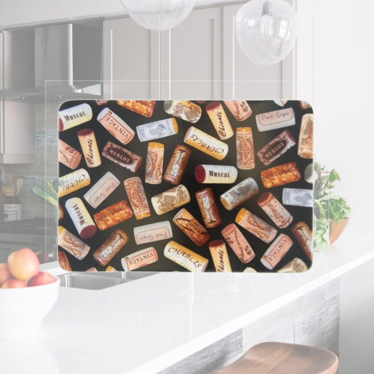 Picture of Andreas TRC-270 Corks Rectangular Casserole Silicone Trivet - Pack of 3