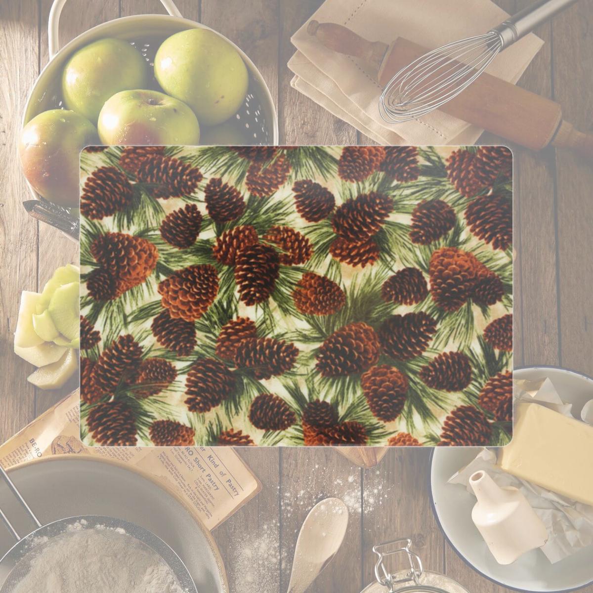 Picture of Andreas TRS-912 Pinecones Square Trivet- Pack of 3