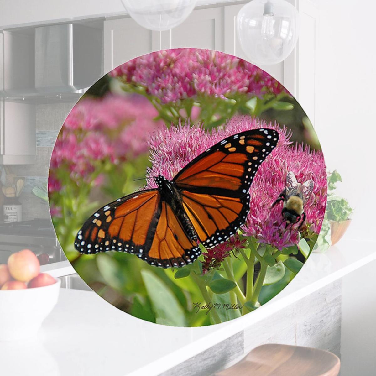 Picture of Andreas TR-KMB1 8 in. Kathy Miller Butterfly Trivet  Round - 3 Pack