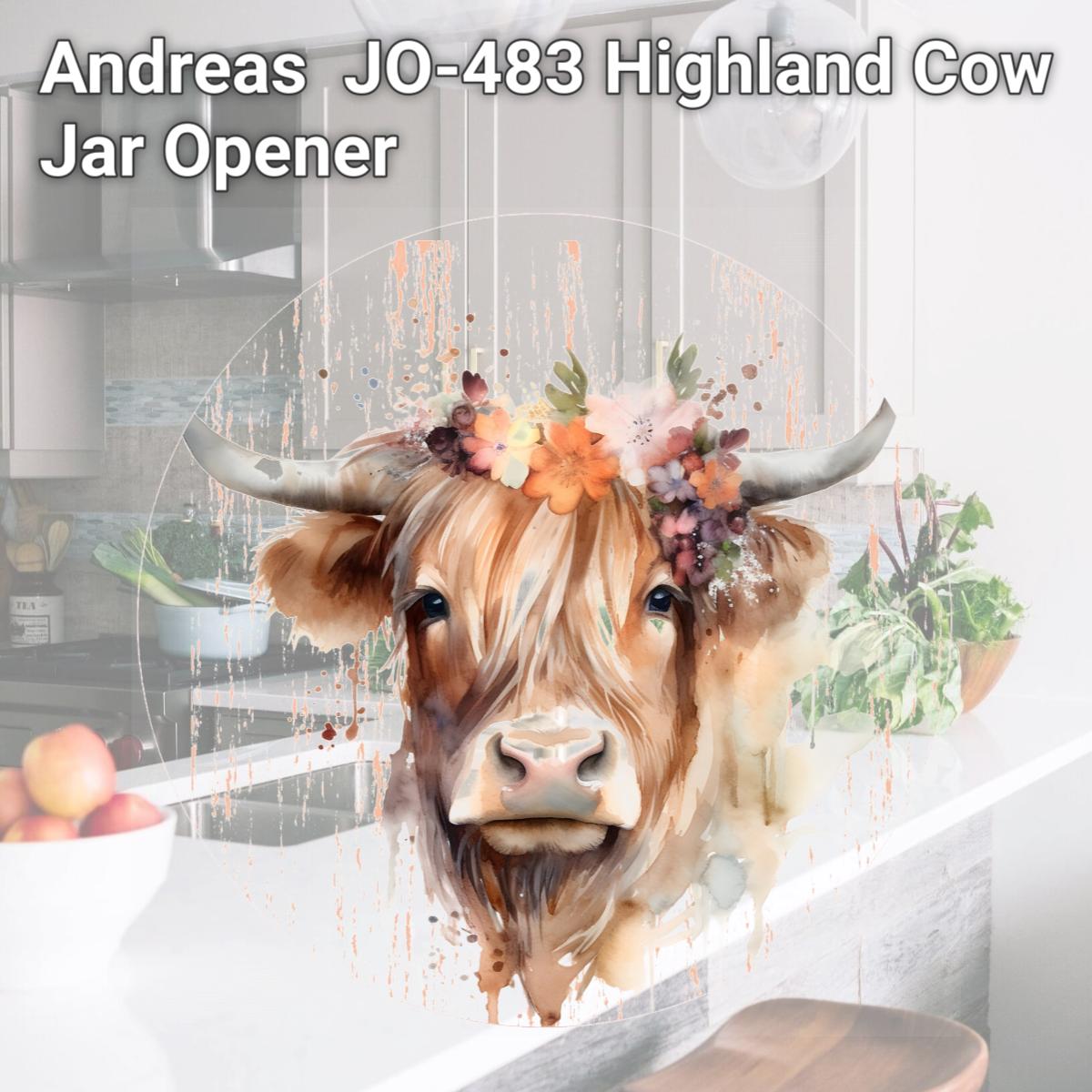 Picture of Andreas  JO-483 Highland Cow Jar Opener