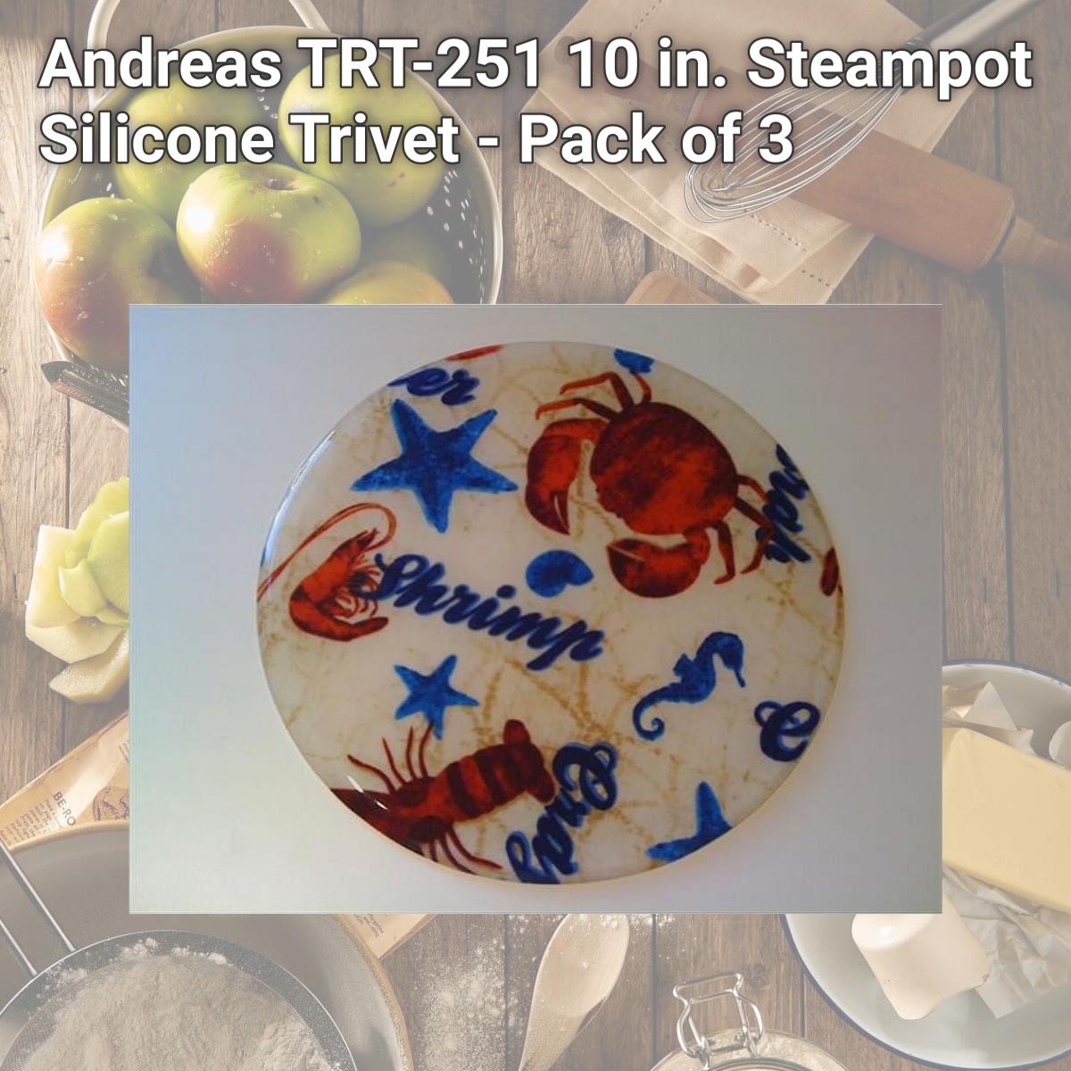 Picture of Andreas TRT-251 10 in. Steampot Silicone Trivet - Pack of 3