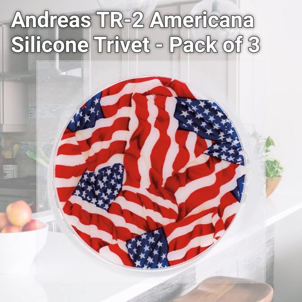 Picture of Andreas TR-2 Americana Silicone Trivet - Pack of 3