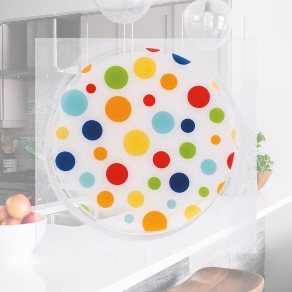 Picture of Andreas TR-63 Dots White Silicone Trivet - Pack of 3