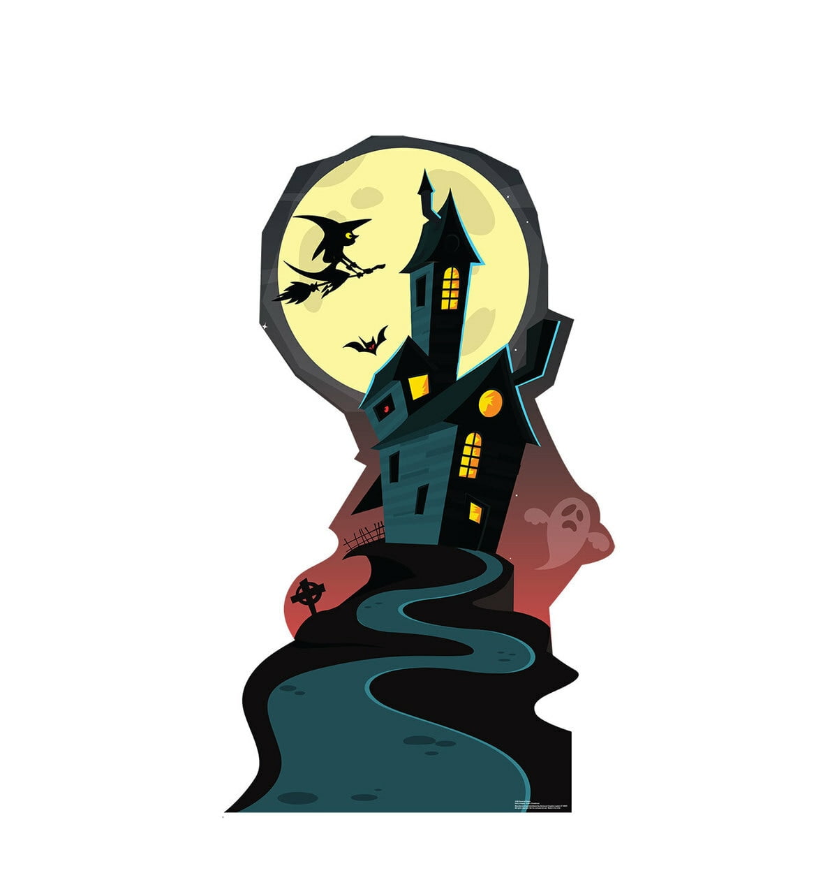 Halloween Haunted House Cardboard Standup