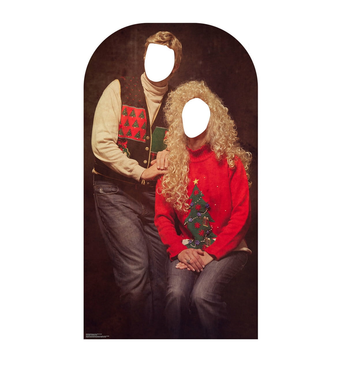 2585 70 X 38 In. Ugly Christmas Sweater Portrait Stand-in