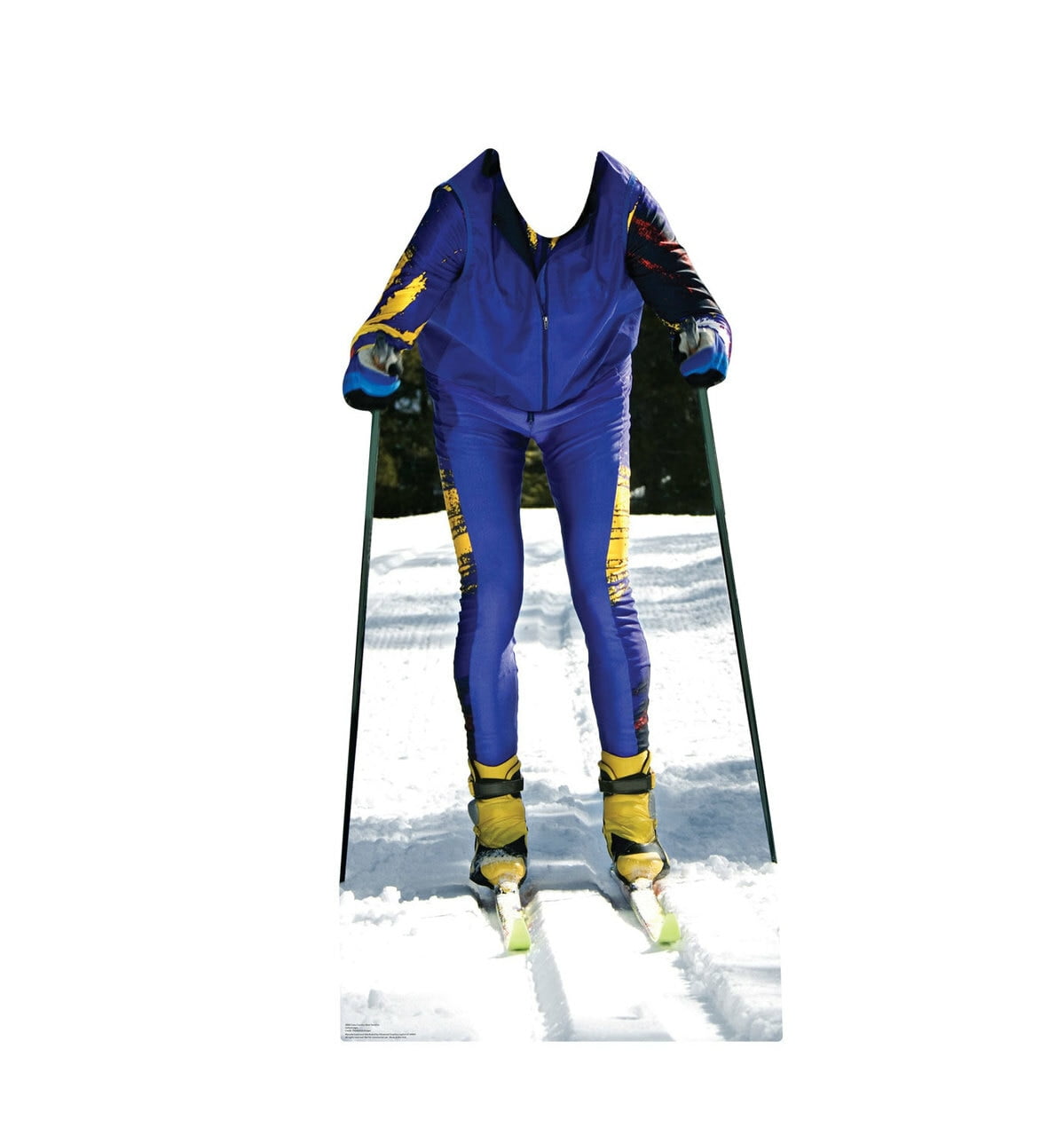 2668 62 X 30 In. .cross Country Skier Standin Wall Decal