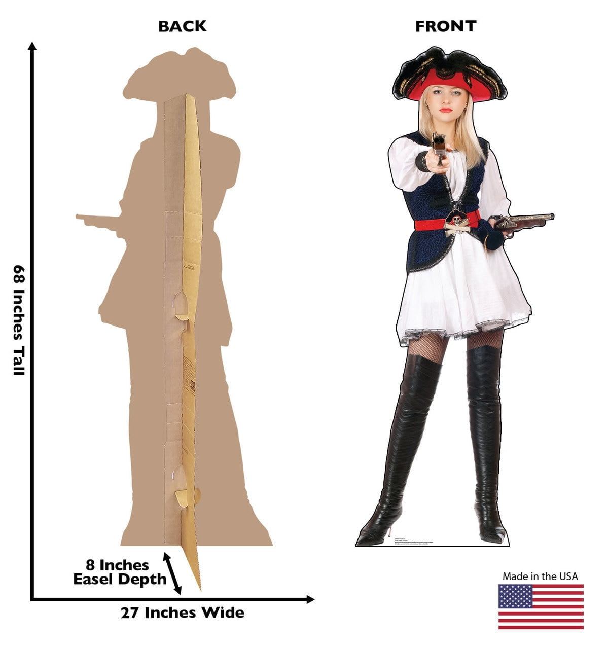 2686 68 X 27 In. Pirate Wench Wall Decal