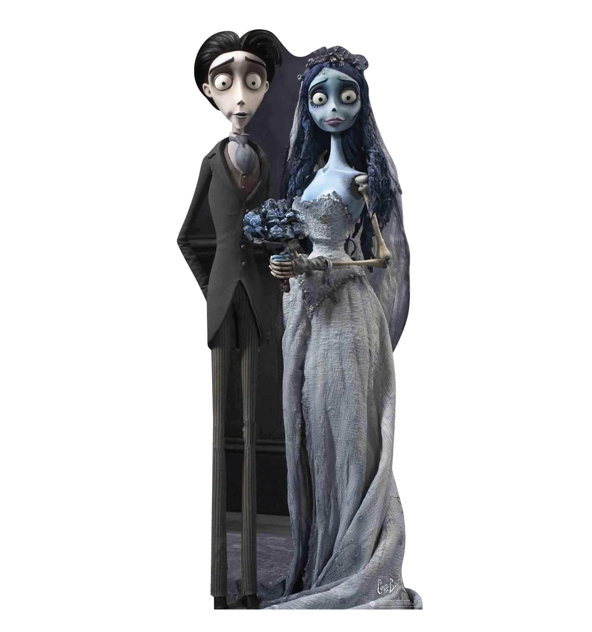 3040 72 x 31 in. Bride & Groom Cardboard Cutout, Corpse Bride
