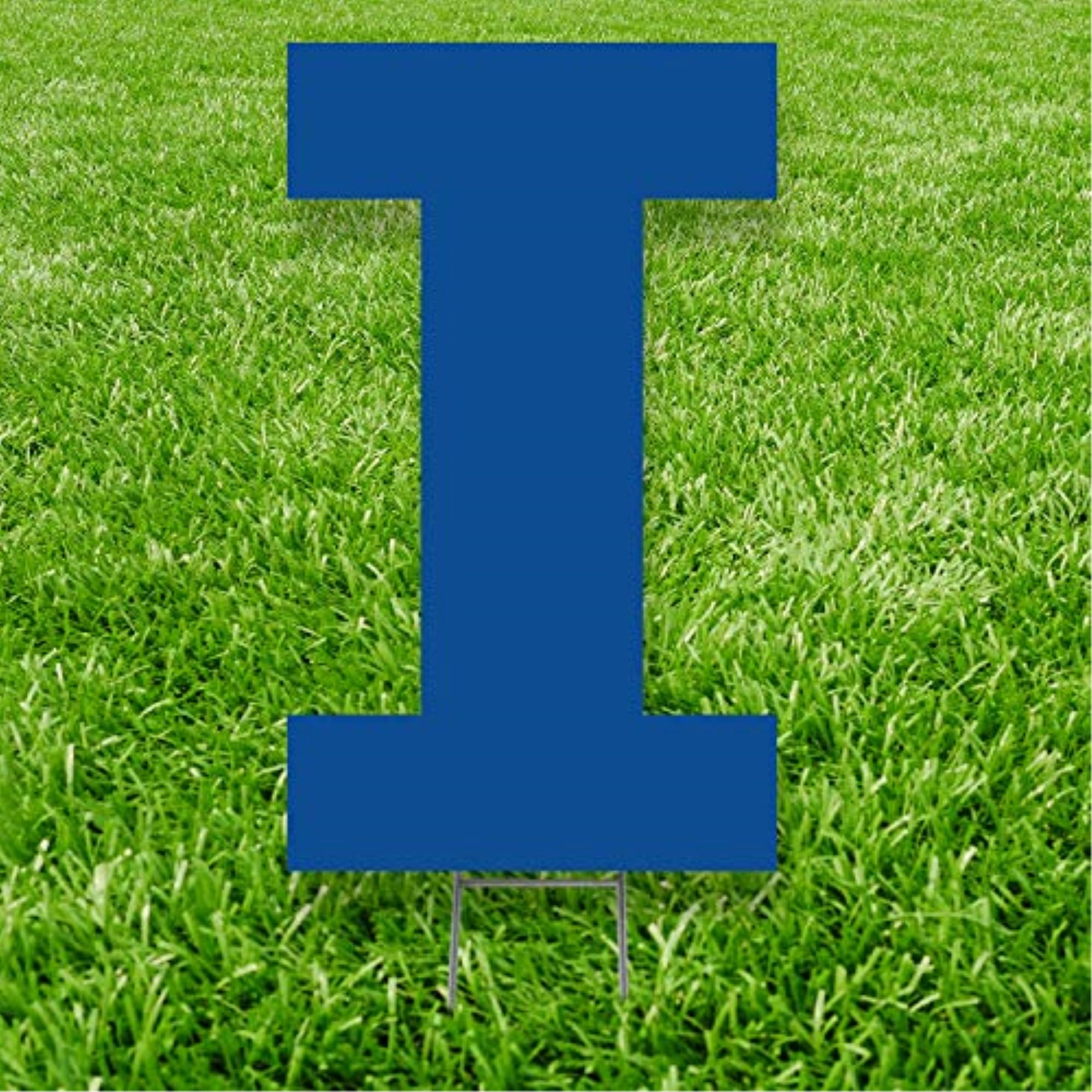 20 x 15 in. Letter I Yard Sign, Blue
