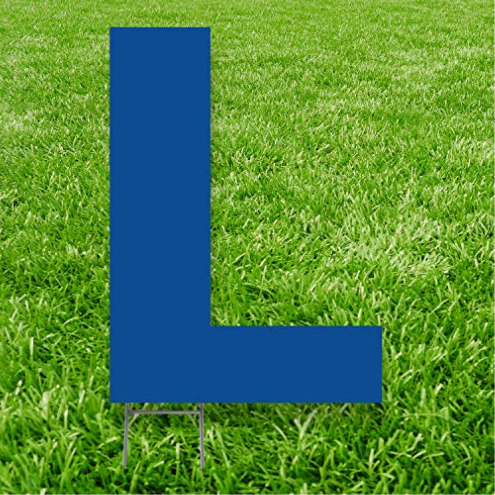 3292 20 x 15 in. Letter L Yard Sign, Blue
