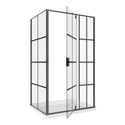Sd-021-36x48-blk 48 X 60 In. Taylor Bath Screen Shower Enclosure Lack Matte With Acrylic Base - Black