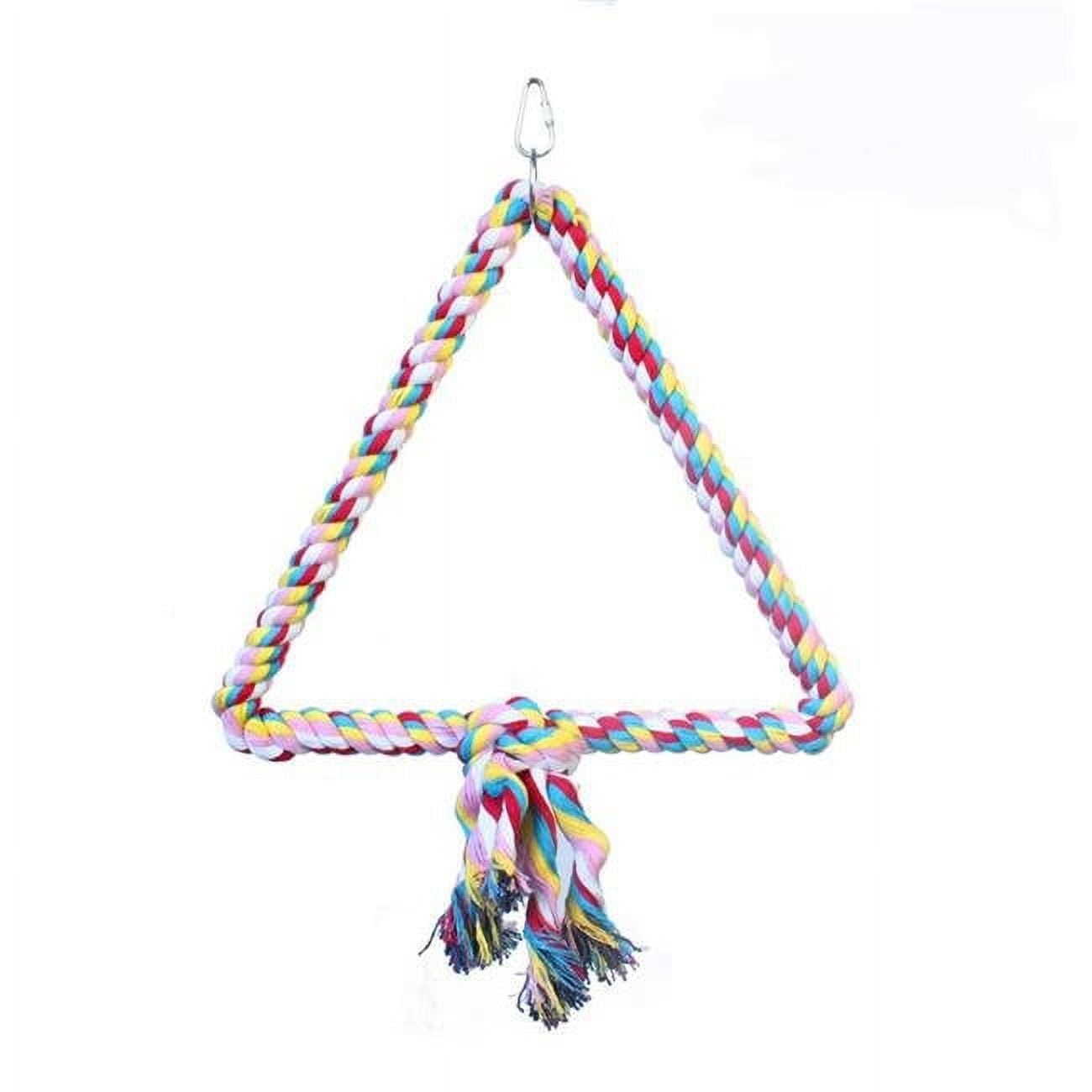 Hb01269 Triangle Cotton Rope Swing -15.75 X 12.6 X 12.6 In.