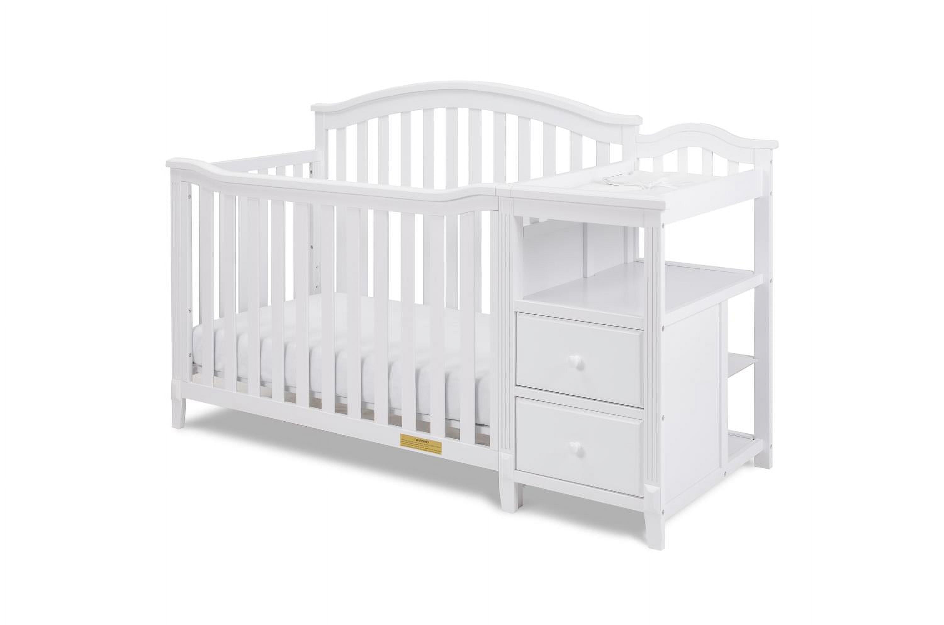 4566w Afg Kali 4-in-1 Crib With Changer, White