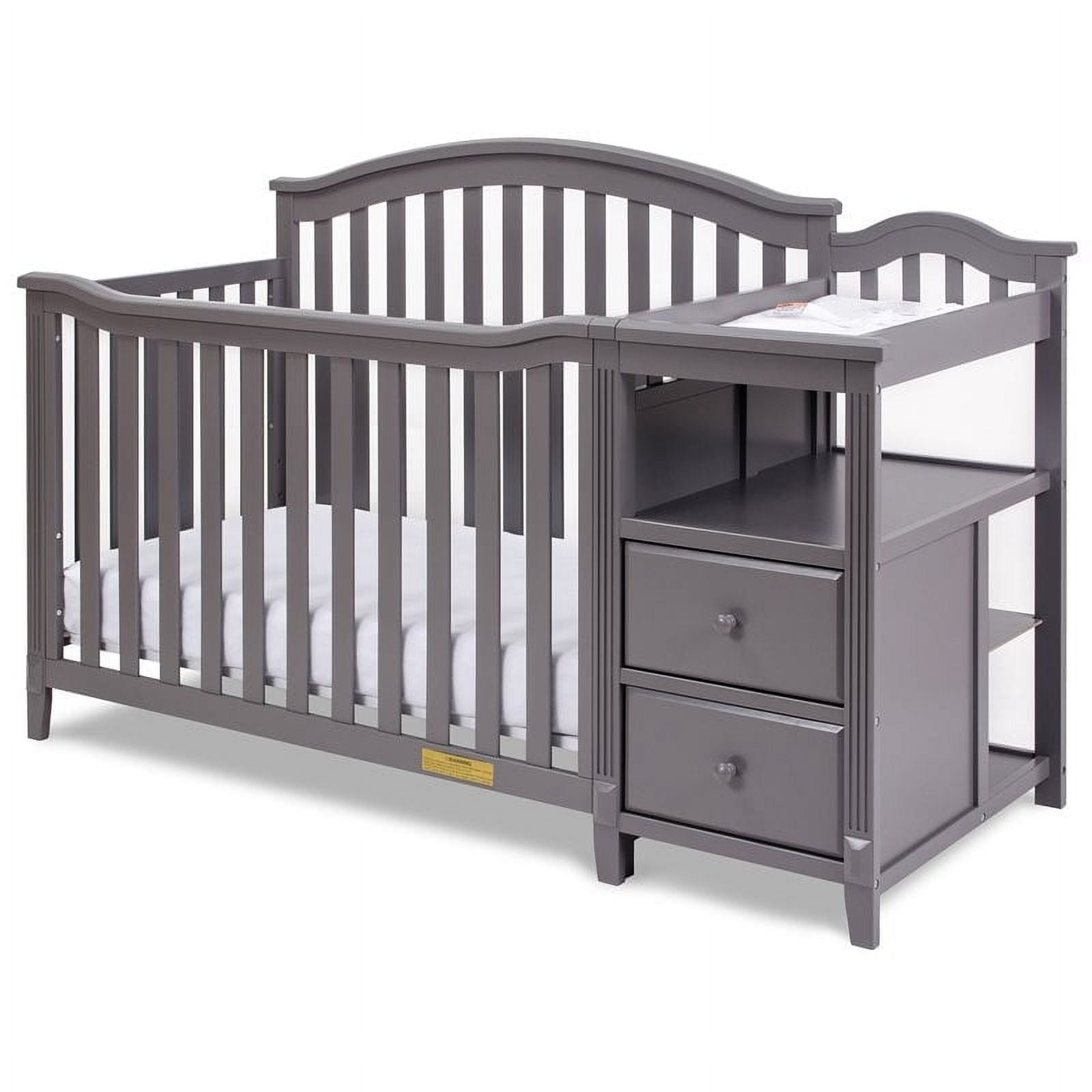 4566g Afg Kali 4-in-1 Crib With Changer, Grey
