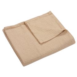 Waffle-qn-bge Home Collection Woven Cotton Throw Blanket, Queen - Beige