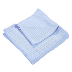 Grant-qn-ble Home Collection Grant Woven Cotton Throw Blanket, Queen - Blue