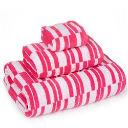 Strst3pc-cod Casa Platino Stratus Stripe Quick Dry Thin Towel Set, Coral Cloud - One Size, 3 Piece