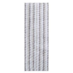 Stp22x60-tpe Oversized Stripe Cotton Textured Bath Rug, Taupe - 22 X 60 In.