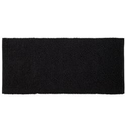 Pcl22x60rg-blk Chenille Soft Loop Oversize Bath Rug, Black - 22 X 60 In.
