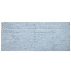 Srctb22x60-ble Casa Platino Plush Soft Cotton Extra Long Bath Rug, Blue - 22 X 60 In.