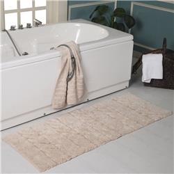 Cbwb22x60-ivy Soft Cotton Oversized Anti Skid Bath Rug, Ivory - 22 X 60 In.