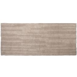 Rbbr22x60-ivy Extra Long Fine Cotton Reversible Bath Rug, Ivory - 22 X 60 In.