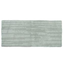 Rbbr22x60-sge Extra Long Fine Cotton Reversible Bath Rug, Sage - 22 X 60 In.