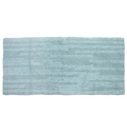 Rbbr22x60-ble Extra Long Fine Cotton Reversible Bath Rug, Blue - 22 X 60 In.