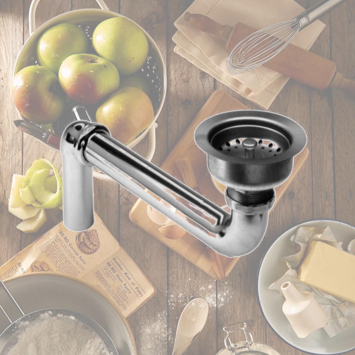 Picture of Elkay LKAD35 Strainer Basket with Offset Pipe