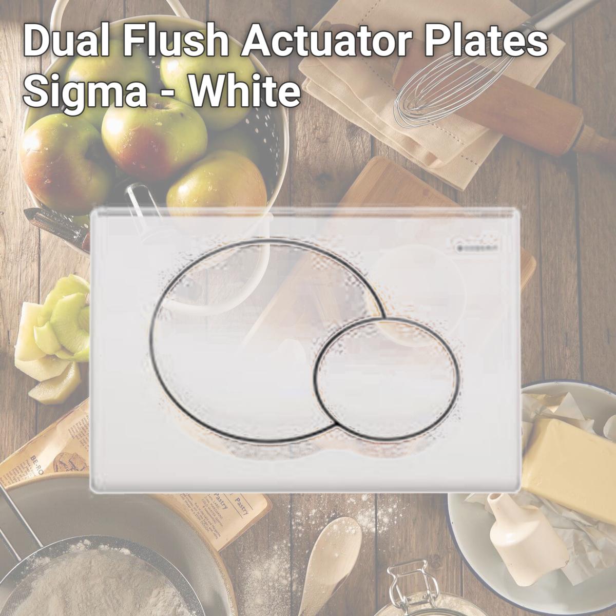 Picture of Geberit 115.770.11.5 Dual Flush Actuator Plates, Sigma - White
