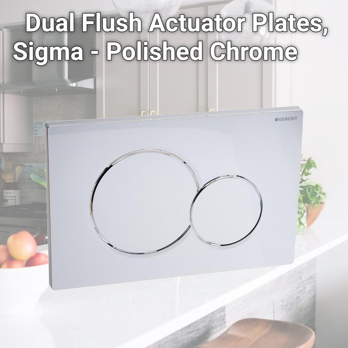 Picture of Geberit 115.770.21.5 Dual Flush Actuator Plates, Sigma - Polished Chrome