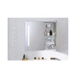 Ac3030d4p2l Mirrored Aio Double Door Medicine Cabinet With Large Door At Left, Task Lighting, And Interior Illumination - 30 X 30 X 4 In.