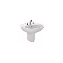 Lht242g01 Prominence Wall-mount Bathroom Sink With Single Faucet Hole - Cotton White