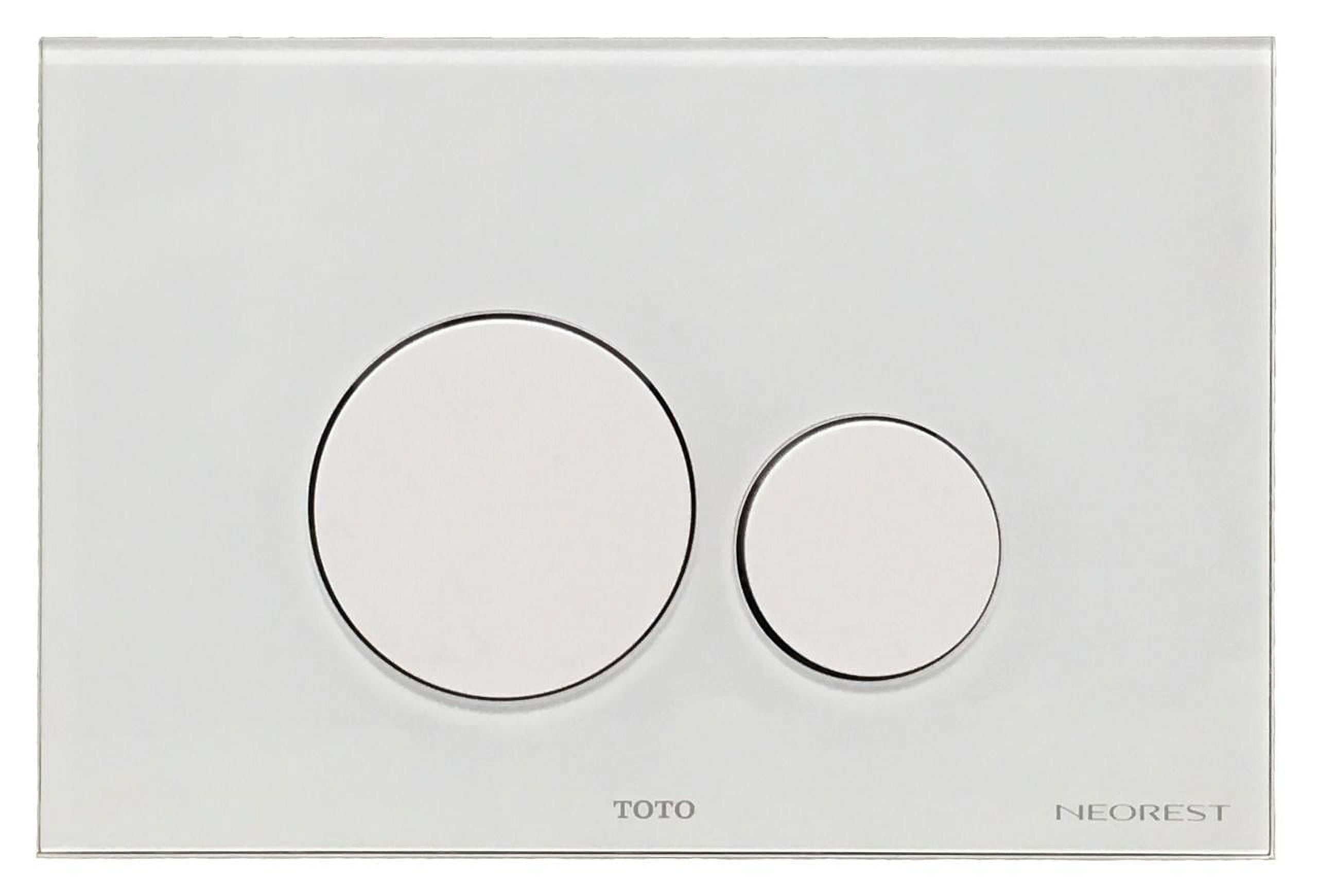 Yt994-wh Rectangle Push Plate - Dual Button