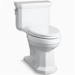 K39400 Kathryn Comfort Height Elongated Toilet With Aqua Piston Flush Technology, White