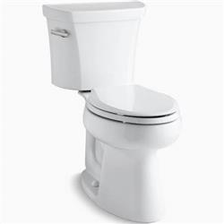 K39990 Highline Comfort Height Elongated Toilet With Flush Technology & Left Hand Trip Lever, White