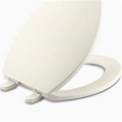 K477496 Brevia Elongated Toilet Seat With Q2 Technology, Biscuit