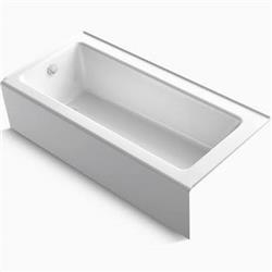 K8470 66 X 32 In. Alcove Bath With Integral Apron, Tile Flange & Left-hand Drain, White
