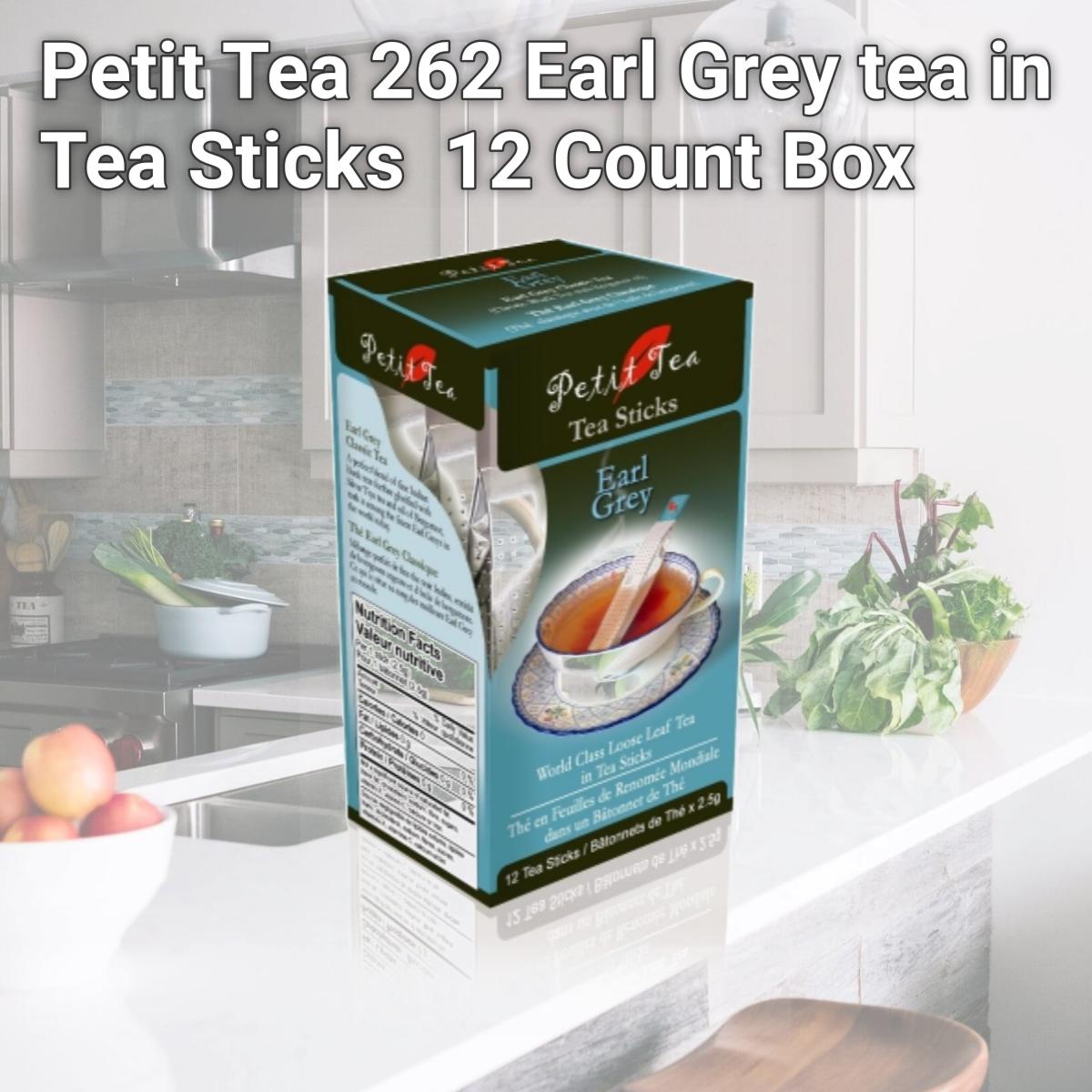 Picture of Petit Tea 262 Earl Grey tea in Tea Sticks  12 Count Box
